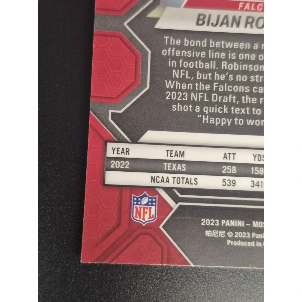 023 Panini Mosaic Rookies Bijan Robinson #284 Silver Prizm (RC) Atlanta Falcons‎